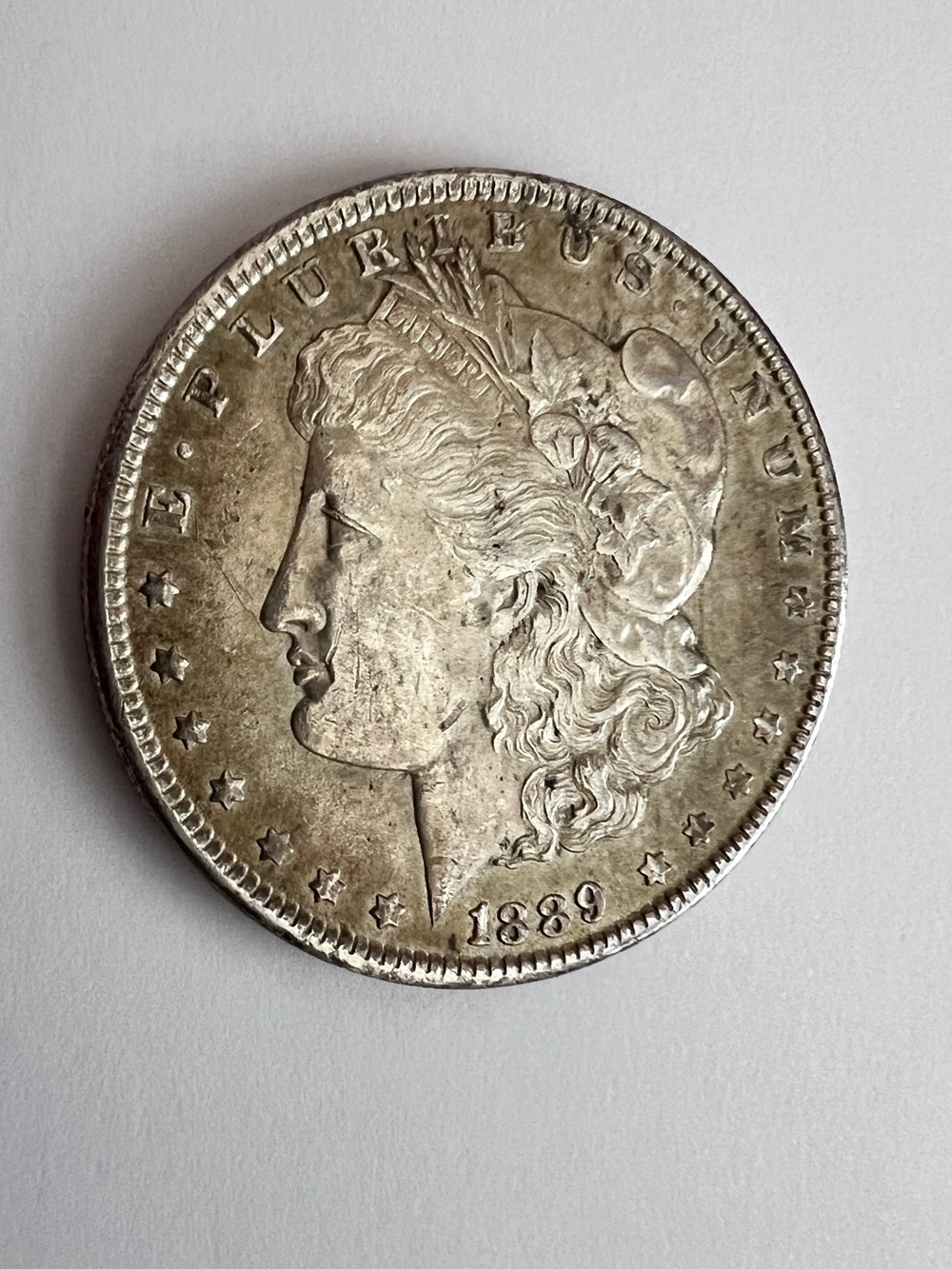 “1889-0 Morgan Silver Dollar $1 US Coin - New Orleans Mint - Circulated Raw